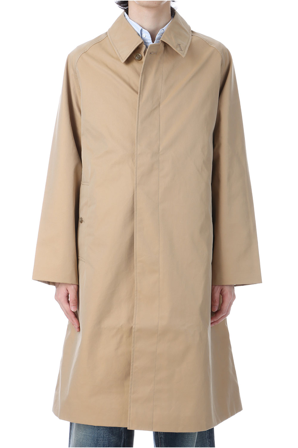 2L Cotton GORE-TEX Balmacaan Coat - Beige (S25SB032) | セレクト