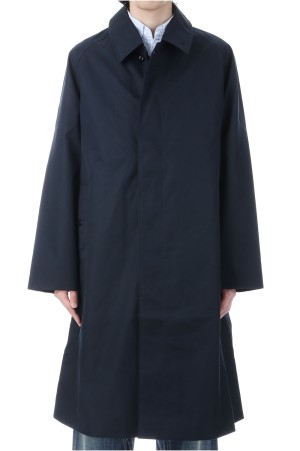 2L Cotton GORE-TEX Balmacaan Coat - Navy (S25SB032)