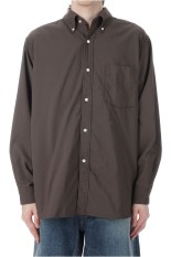 Button Down Wind Shirt - Brown (SUGF350)