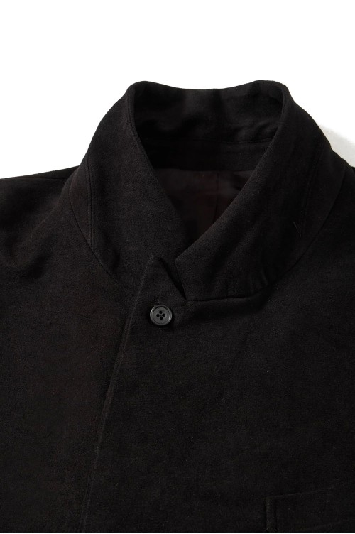 MOLESKIN DOUBLE BREASTED JACKET / BLACK (D25MS-05001) | セレクト