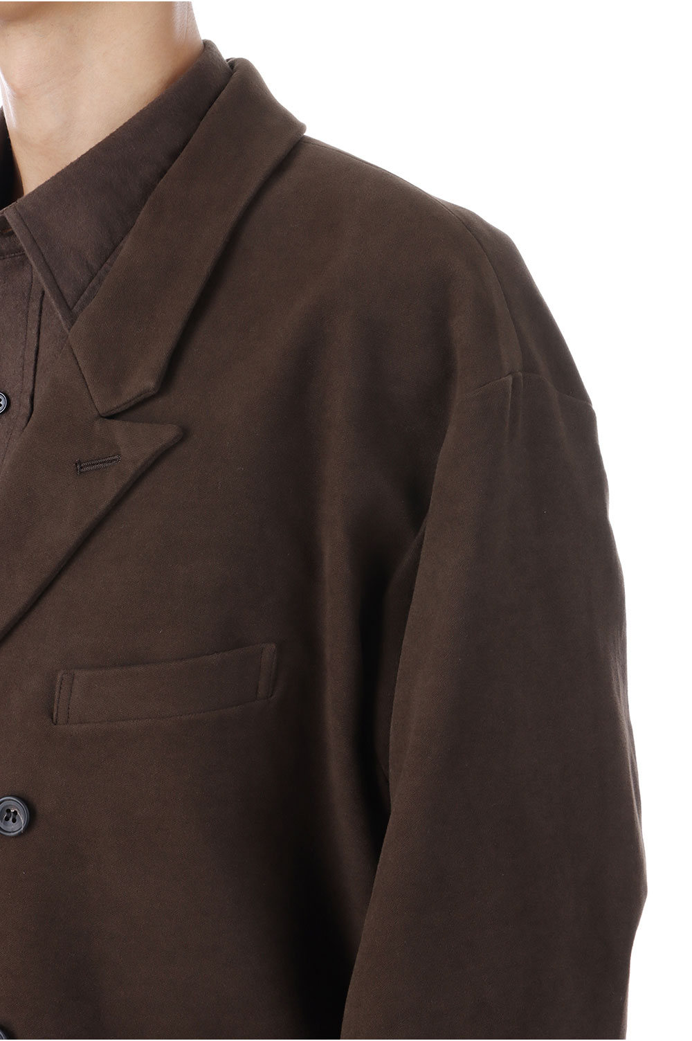 MOLESKIN DOUBLE BREASTED JACKET / BROWN (D25MS-05001) | セレクト
