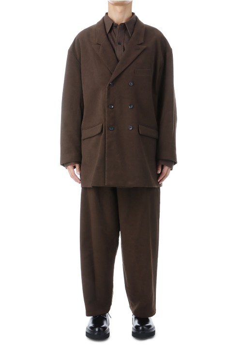 MOLESKIN DOUBLE BREASTED JACKET / BROWN (D25MS-05001) | セレクト