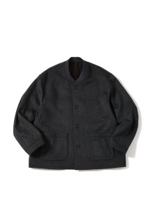 WOOL CASHMERE JACKET / BLACK (D25MS-05002)