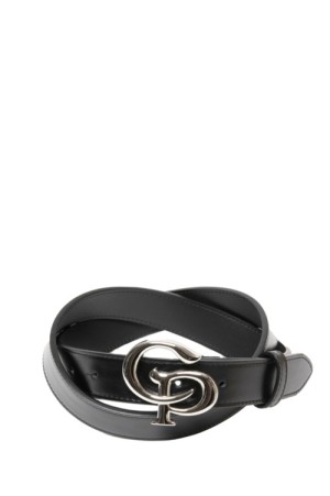 Symbol Buckle Leather Belt / Silver (CTE-25S543)