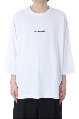C/R Smooth Jersey T/Q Raglan Sleeve Tee / White (CTE-25S325)