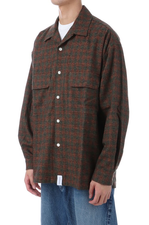MILPITAS PLAID LS SHIRT - BROWN (252CPDS-SHM02) | セレクトショップ