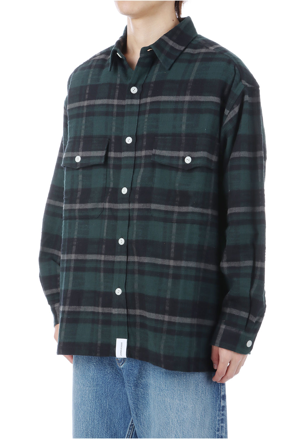 ✓descendant VANNING CHECK LS SHIRTサイズ3 【公式通販】