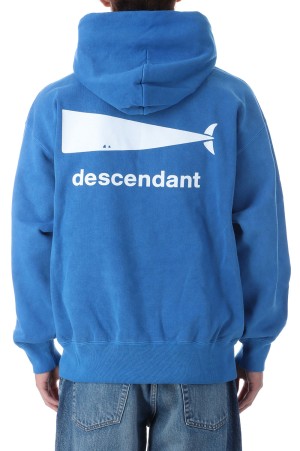 CACHALOT HOODY PIGMENT DYE - BLUE (252ATDS-CSM02) | セレクト