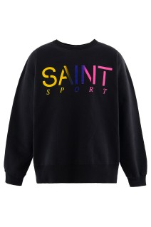 CRW NECK SWEAT / SAINT SPORT / BLK (SM-HR1-0000-044)