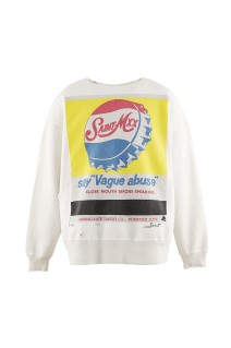 CRW NECK SWEAT / VAGUE ABUSE / WHITE (SM-HR1-0000-046)