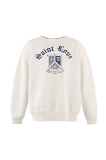 CRW NECK SWEAT / SAINT LOVE / WHITE (SM-HR1-0000-047)