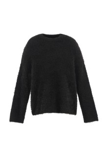 CREW NECK KNIT / GLITTER / BLACK (SM-HR1-0000-068)