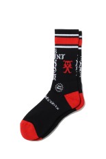 SOCKS / SINNER / BLACK+RED (SM-HR1-0000-112)