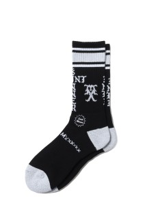SOCKS / SINNER / BLACK+GRAY (SM-HR1-0000-113)