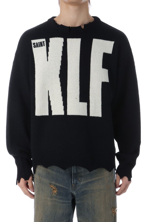 KLF_CREW NECK KNIT / KLF / BLACK (SM-HR1-0000-C08) | セレクト