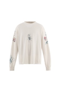 DW_LS TEE / TATTOO / WHITE (SM-HR1-0000-C29)