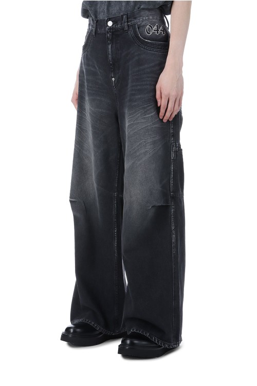 CHAIN EAGLE PATCH DENIM PANTS / BLACK (BR25SS-P1021) | セレクト