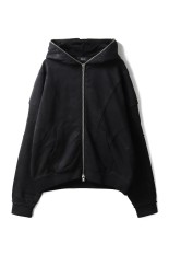 COATING ZIP UP HOODIE / BLACK (BR25AW-C5001)