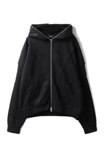COATING ZIP UP HOODIE / BLACK (BR25AW-C5001)