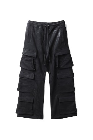 COATING TRIPLE CARGO PANTS / BLACK (BR25AW-P1001)