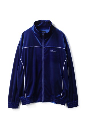 SCRIPT LOGO PIPING VELOUR JACKET / BLUE (BR25AW-C5004)