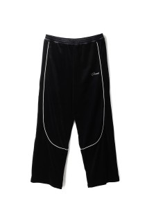 SCRIPT LOGO PIPING VELOUR TRACK PANTS / BLACK (BR25AW-P1003)