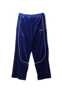 SCRIPT LOGO PIPING VELOUR TRACK PANTS / BLUE (BR25AW-P1003)