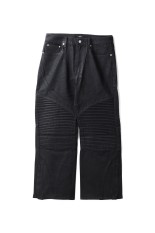 COATING DOUBLE KNEE FLARE DENIM / BLACK (BR25AW-P1009) | セレクト
