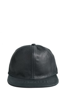 EMBOSS LEATHER CAP / BLACK (BR25AW-AC8002)