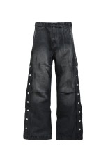 COATING BIKER DENIM PANTS / BLACK (BR25AW-P1007) | セレクト