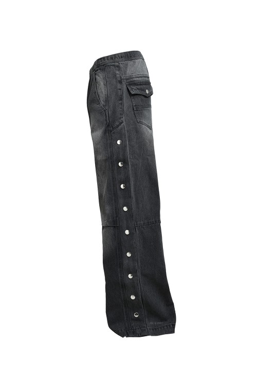 ホ*ド様 blackbarrett acrylic coating denim COATING SIDE BUTTON DENIM PANTS / BLACK (BR25AW-P1016) | セレクト