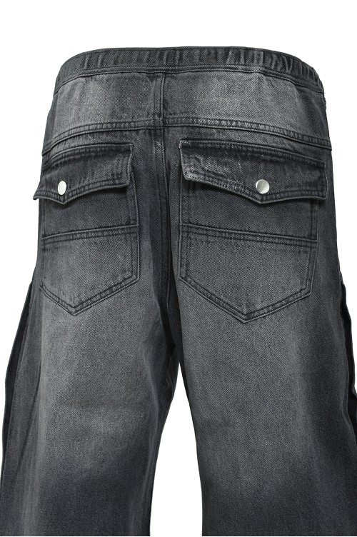 COATING SIDE BUTTON DENIM PANTS / BLACK (BR25AW-P1016) | セレクト