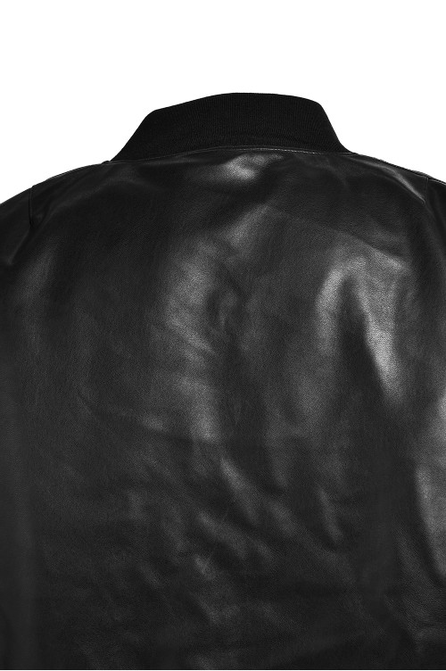FAUX LEATHER BOMBER JACKET / BLACK (BR25AW- O0012) | セレクト