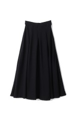 Shirring Jersey Jacquard Flare Skirt - BLACK (MM25FW-JS041)