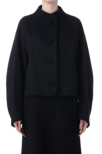 Wool Melton Short Cort- BLACK (MM25FW-CO053)