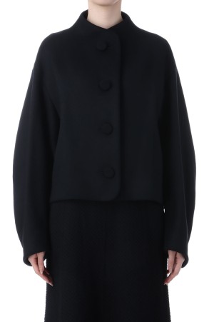 Wool Melton Short Cort- BLACK (MM25FW-CO053)