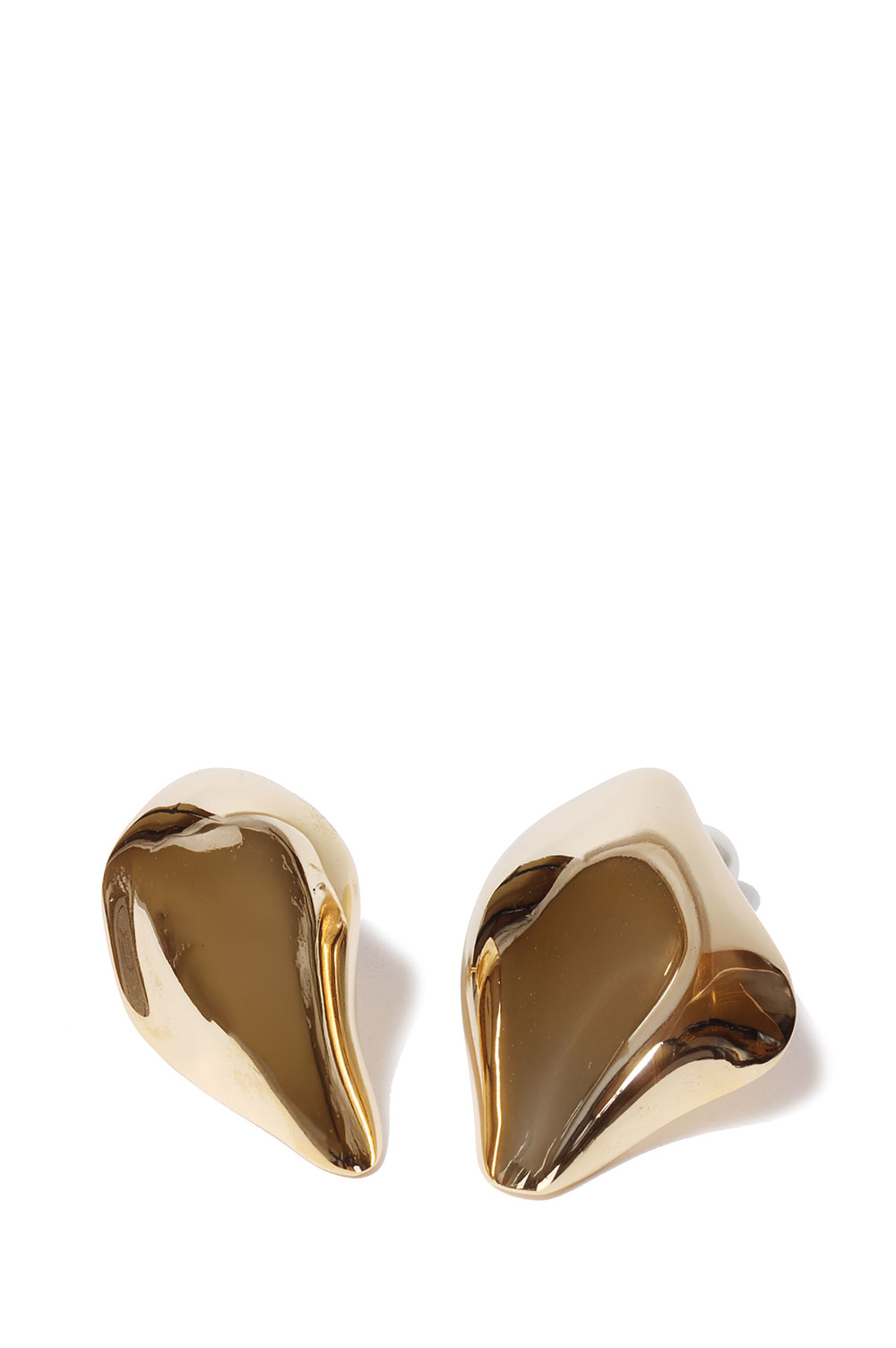 Organic motif Brass Earrings - GOLD (MM25FW-AC309
