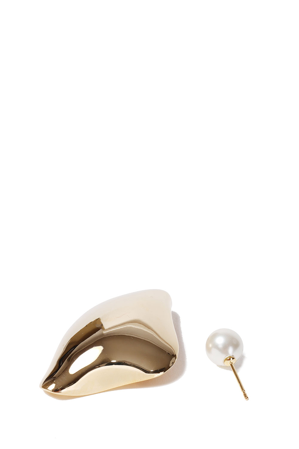 マメ クロゴウチ　Organic motif Glass Earrings Organic motif Glass Earrings - clear - Mame Kurogouchi