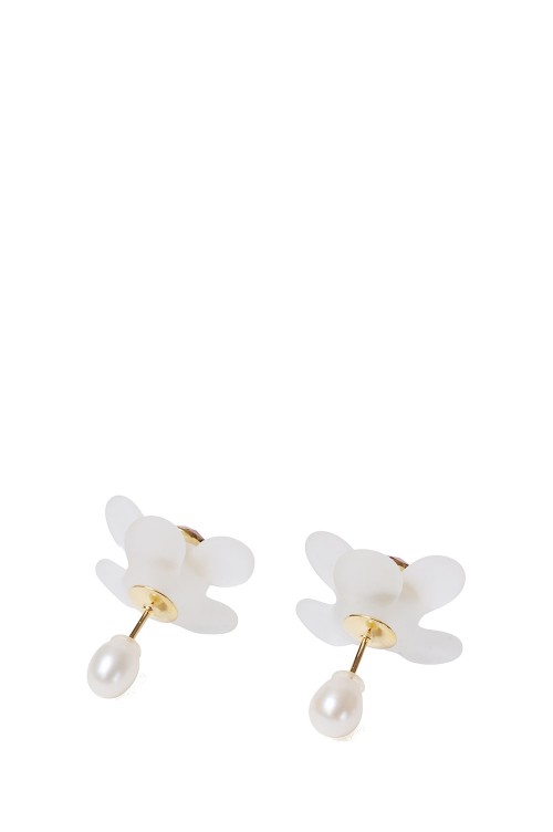 アクセサリー Mame Organic motif Glass Earrings clear New Arrivals @mamekurogouchi Organic motif Glass Earrings