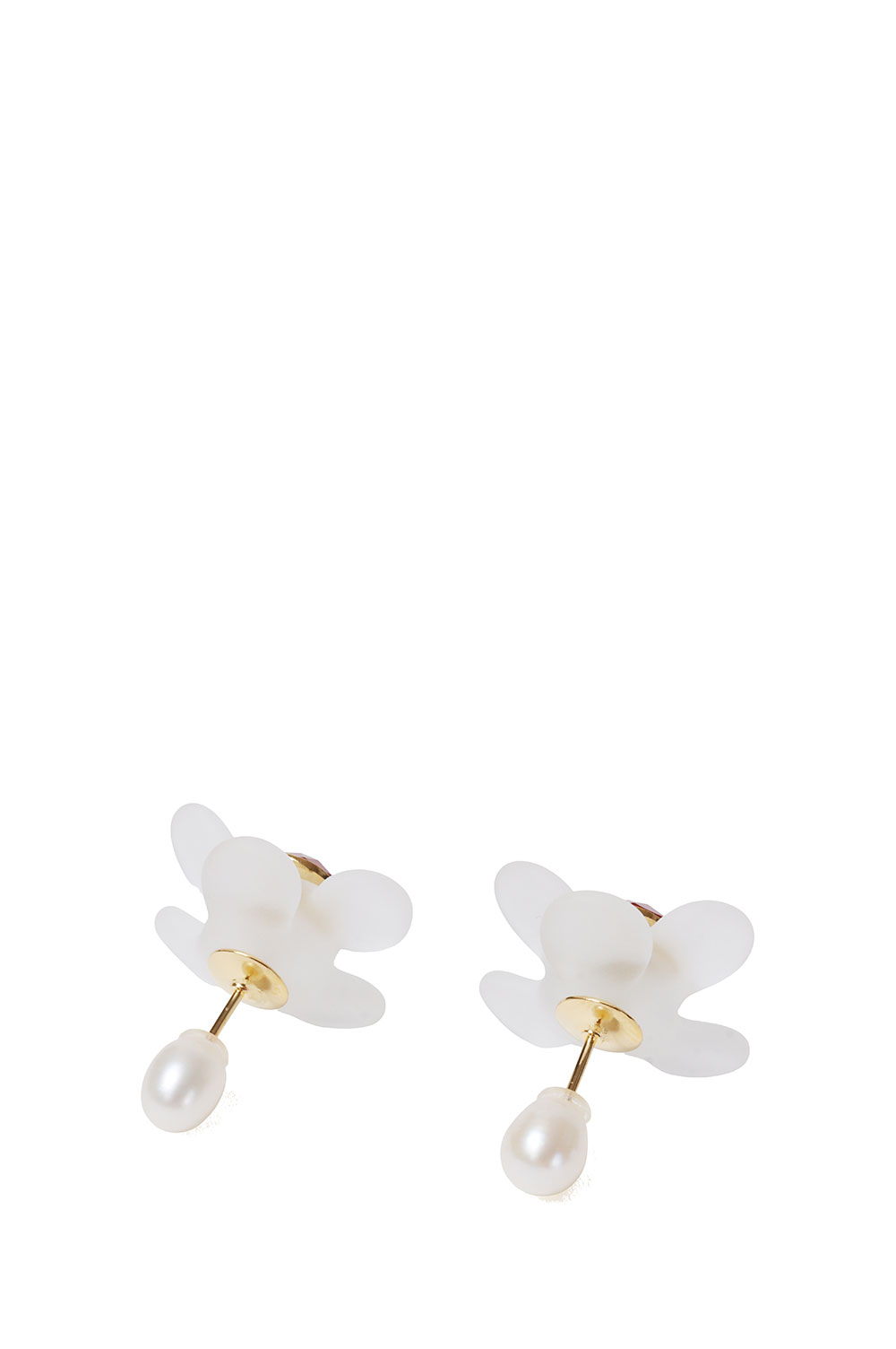 Floral Motif Earrings - CLEAR (MM25FW-AC311) | セレクト