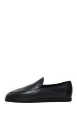 SOFT LEATHER LOAFERS - BLACK (A25AS08QD)