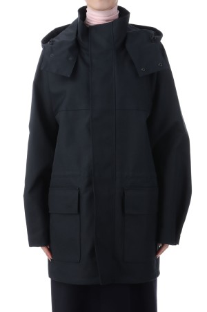 HIGH-DENSITY BONDED COTTON GABARDINE BLOUSON - DARK NAVY (A25AB02CB)