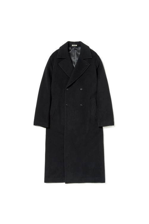 SUPER FINE WOOL MOSSER CHESTERFIELD COAT - BLACK (A25AC05WM