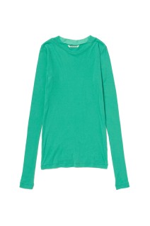 SUPER HIGH GAUGE SHEER RIB L/S TEE - JADE GREEN (A00T01HF)