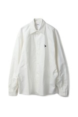 PTERANODON EMBROIDERED SHIRT - WHITE (25AW57SH165)
