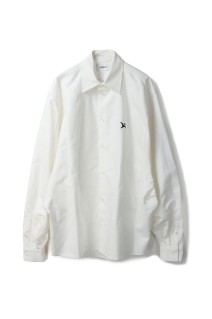 PTERANODON EMBROIDERED SHIRT - WHITE (25AW57SH165)