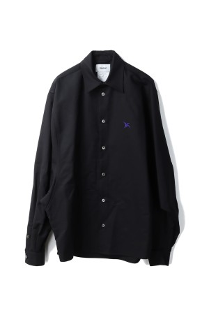 PTERANODON EMBROIDERED SHIRT - BLACK (25AW57SH165)