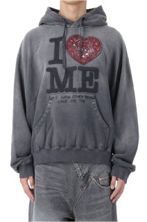 GRIP-LOVE HOODIE - BLACK (25AW50CS400)