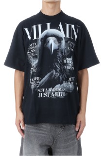 VILLAIN COVER PRINT T-SHIRT - BLACK (25AW48CS411)