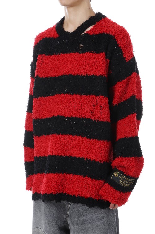トップス doublet RECYCLED WOOL STRIPE KNIT RECYCLED WOOL STRIPE KNIT - ReVoLuTioN